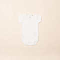 100% Undyed Organic Cotton Short Sleeve Baby Bodysuit
