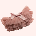 Dusty Pink Tulle Skirt & Floral Headband Set