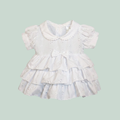White Broderie Anglaise Dress + Headband + Knickers