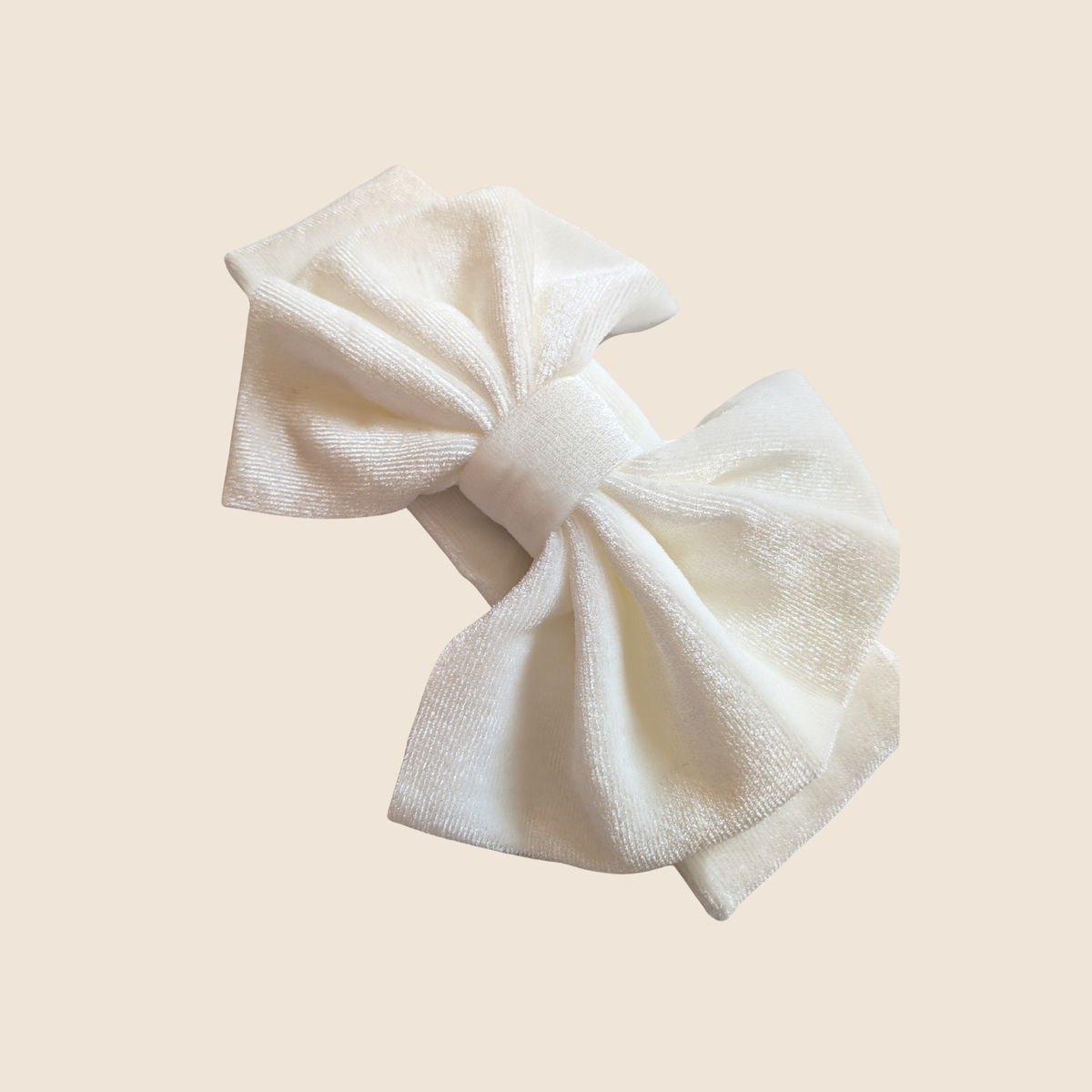 Velour Headband with Bow