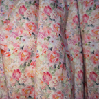 Rose patterned fabric