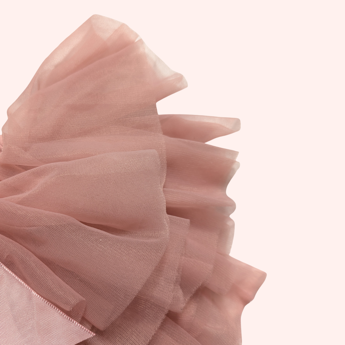 Dusty Pink Tulle Skirt & Floral Headband Set