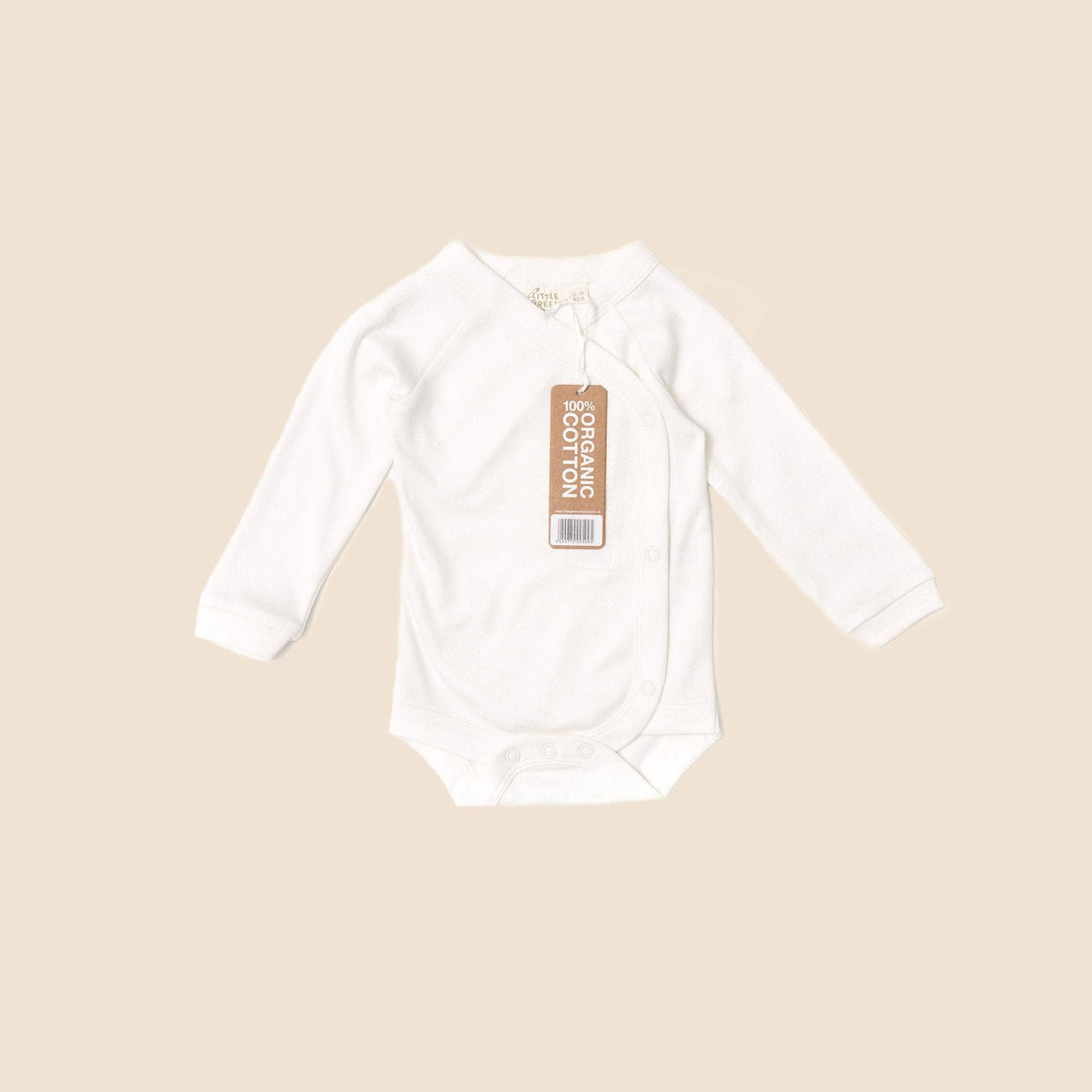 100% Undyed Organic Cotton Long Sleeve Wrap