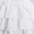 White Broderie Anglaise Dress + Headband + Knickers