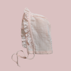 100% Cotton Pink Romper + Bonnet