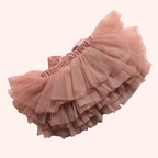 Dusty Pink Tulle Skirt & Floral Headband Set