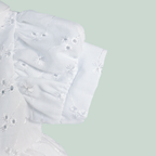 White Broderie Anglaise Dress + Headband + Knickers