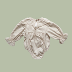100% Cotton Romper with Broderie Anglaise Frill