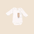 100% Undyed Organic Cotton Long Sleeve Baby Bodysuit